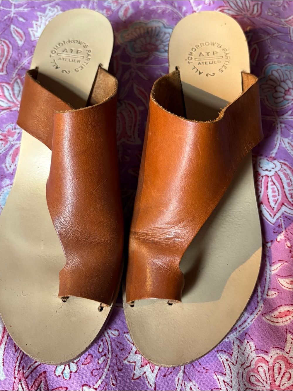 ATP Leather Sandals with heel